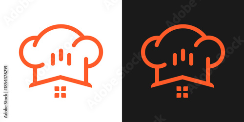 Abstract Chef Hat Home Logo I...