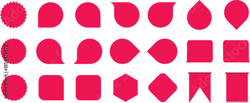 Set of price tag. Sale quality tags and labels. Special offer, sale, discount, shop, black friday. Vector illustration.