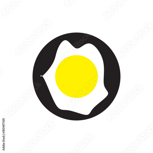 fried egg vector illustration
