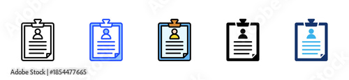 Employment Policy Icon Collection With Multiple Styles