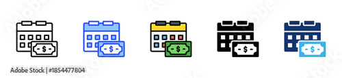 Paid Leave Law Icon Collection With Multiple Styles