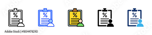 Employment Tax Law Icon Collection With Multiple Styles