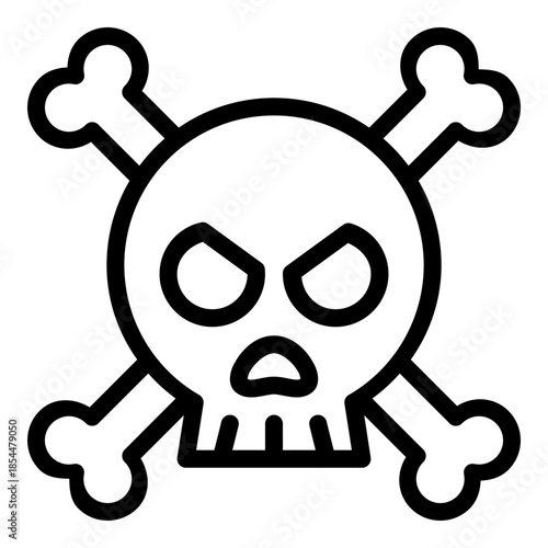skull icon vector
