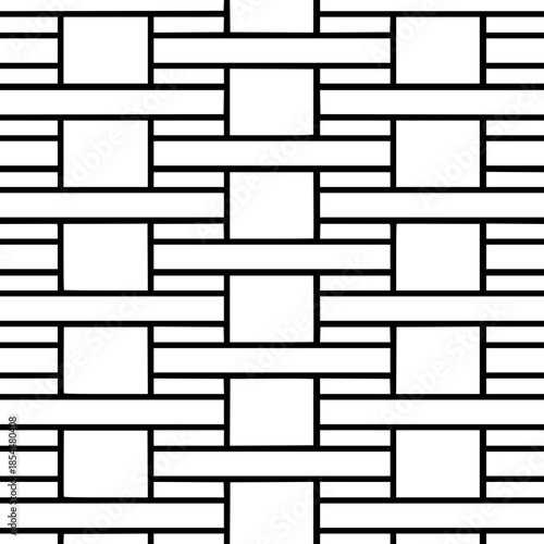 Black and White Hand-Drawn Mesh Texture Seamless Pattern