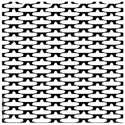 Black and White Distressed Mesh Texture Seamless Pattern Background