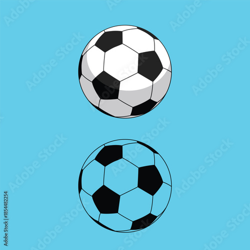 soccer ball silhouette design. sport equipment symbol.