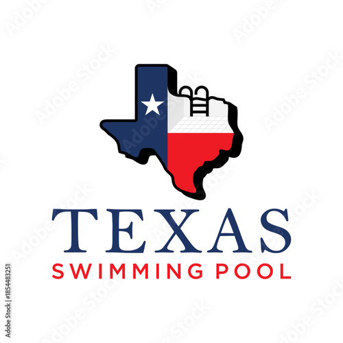 swimming logo in the state of texas