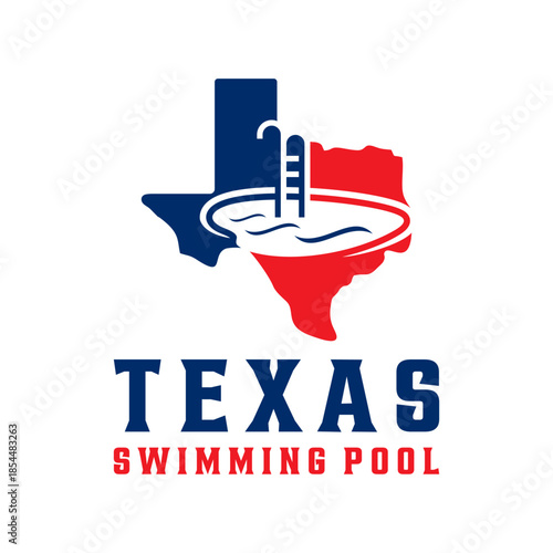 swimming logo in the state of texas