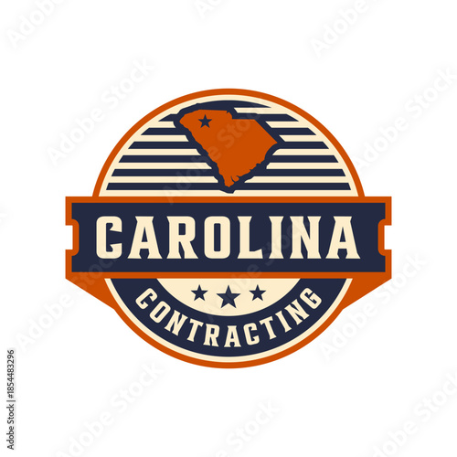 South Carolina circle vintage logo