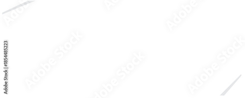 Folded Paper Banner. Taped Note Frame