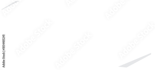 Folded Paper Banner. Skewed Message Label