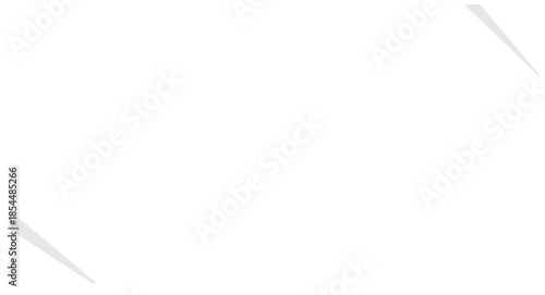 Folded Paper Banner. Angled Wide Banner