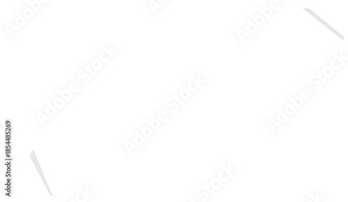 Folded Paper Banner. Long Ribbon Label