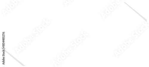 Folded Paper Banner. Short Promo Label