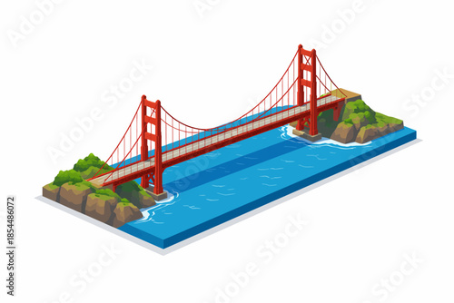 Puente Golden Gate sobre el agua