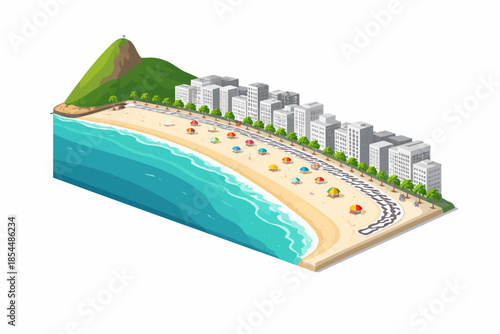 Playa de Copacabana desde arriba