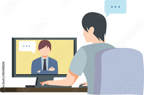 Remote Online Meeting and Video Conference for Business Communication / Reunión en Línea y Videoconferencia Remota para Comunicación Empresarial / Reunião Online e Videoconferência Remota para Comunic