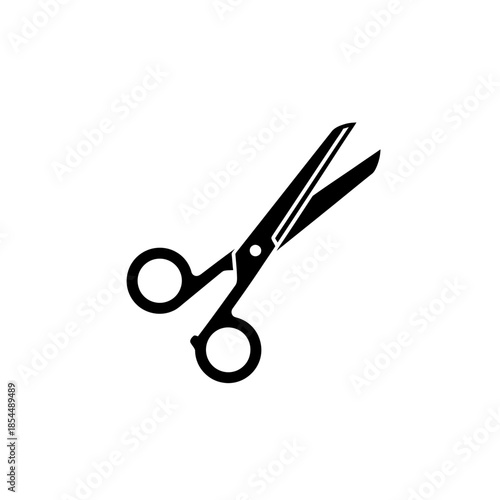 Black Scissors Cutting Tool Instrument.