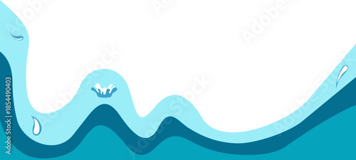 Blue Sea Water Corner