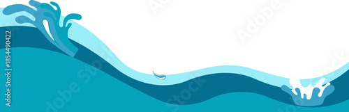 Blue Sea Water Corner