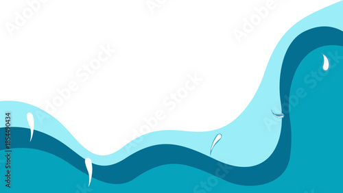 Blue Sea Water Corner