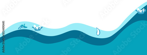 Blue Sea Water Corner