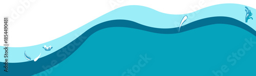 Blue Sea Water Corner