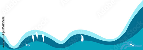 Blue Sea Water Corner