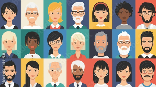 Diverse Group of People Representing Various Ages and Ethnicities.