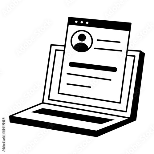 A doodle style illustration showing data analyst