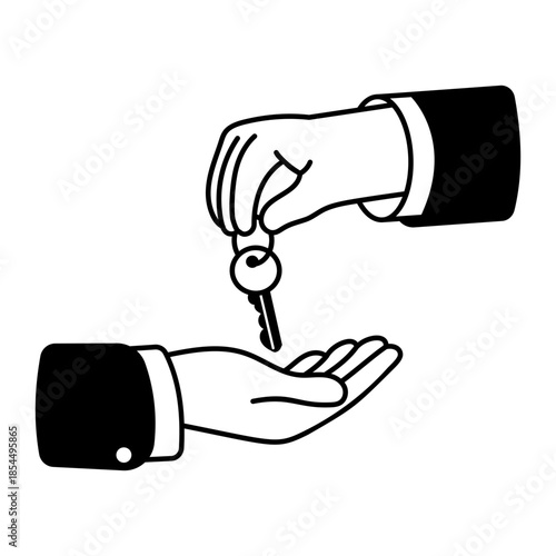 Hand drawn style illustration depicting job portal