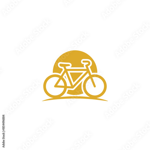 Sunrise art minimal filled sunrise at pier with platform and legs vector illustration