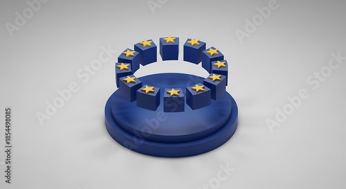 Blue watch repair stand with multiple slots for holding watch parts.