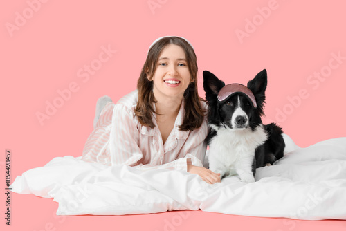 Beautiful young woman and c...