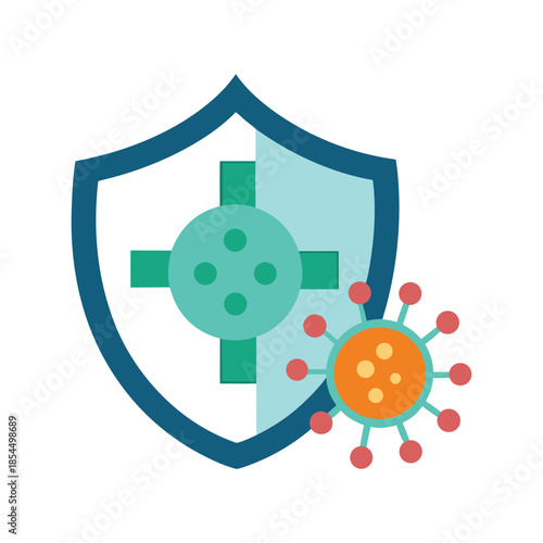 Biotech Immune Booster Visualized As Molecular Shield