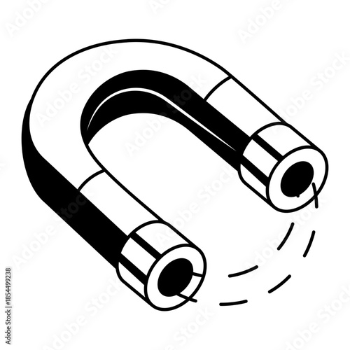 A glyph style illustration representing nano chip