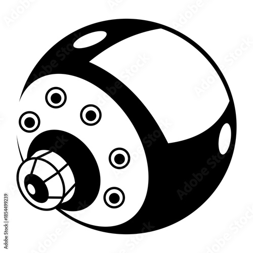 Hand drawn style illustration depicting nano device