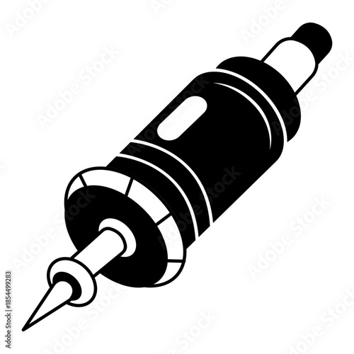 A doodle style illustration showing 3d printer