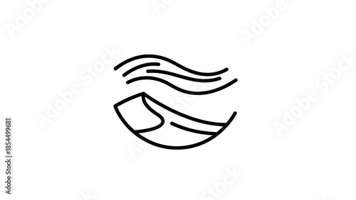 vector illustration of a hand with a mask