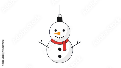 Snowman Christmas Tree Ornament Decoration.