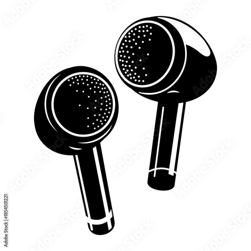 A doodle style illustration depicting a cb radio