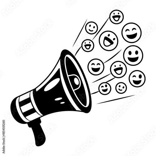 A doodle style illustration depicting a headset