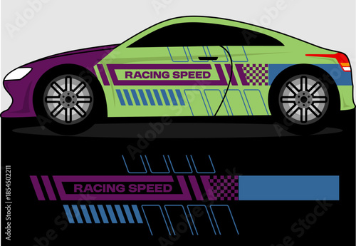 Graphic Livery Racing Car 