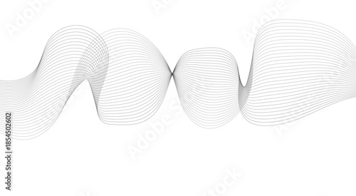 The Dynamic Interaction of Business and Technology: Abstract Wave Lines. Frequency Sound, and Data Science Creating New Possibilities in Design.