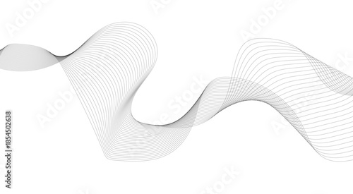 The Dynamic Interaction of Business and Technology: Abstract Wave Lines. Frequency Sound, and Data Science Creating New Possibilities in Design.