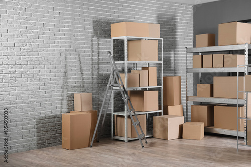 Interior of warehouse with ...