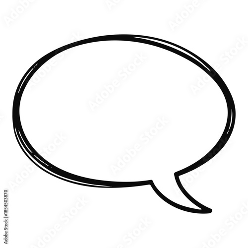 Artistic Sketch Dialogue Bubble