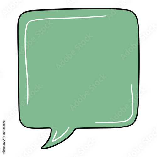 Green Square Speech Bubble