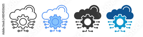 Api Icon Set Multiple Style Collection