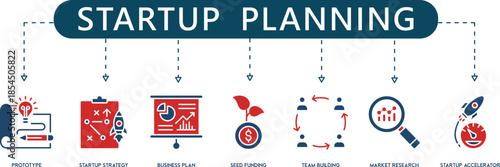 LaunchFlow Pro Startup Strategy and Business Planning Infographic Icons (7+ Vector Entrepreneurship Symbols)
